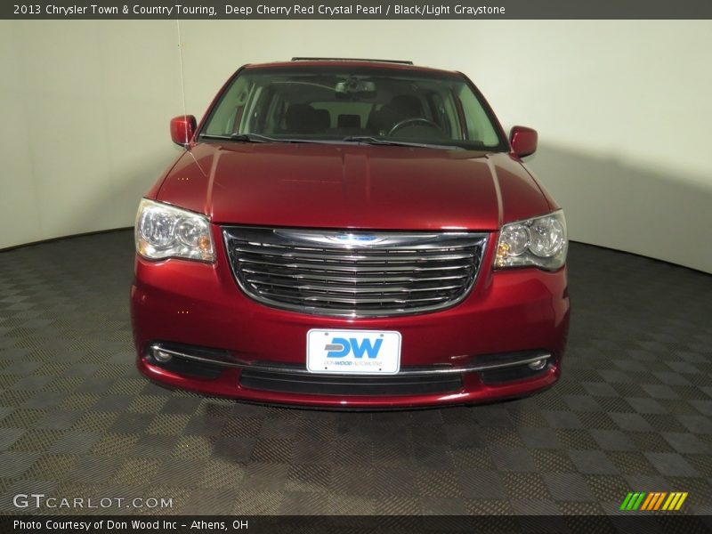 Deep Cherry Red Crystal Pearl / Black/Light Graystone 2013 Chrysler Town & Country Touring