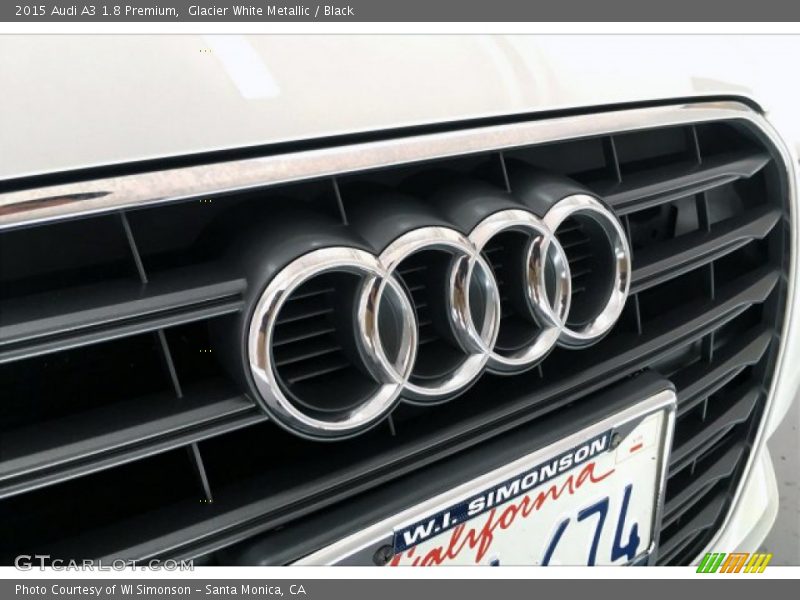 Glacier White Metallic / Black 2015 Audi A3 1.8 Premium