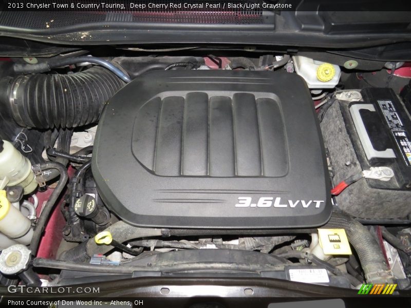 Deep Cherry Red Crystal Pearl / Black/Light Graystone 2013 Chrysler Town & Country Touring