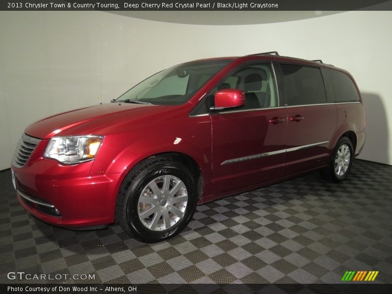 Deep Cherry Red Crystal Pearl / Black/Light Graystone 2013 Chrysler Town & Country Touring