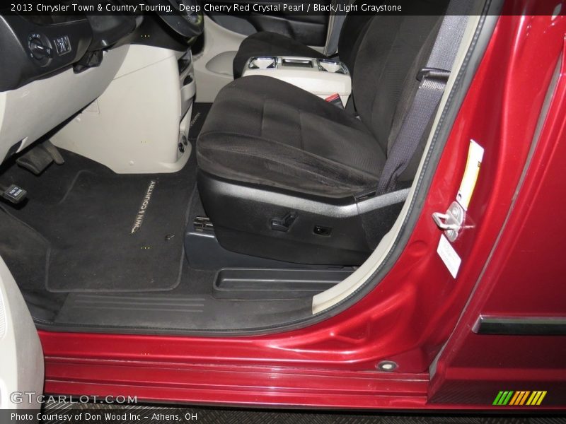 Deep Cherry Red Crystal Pearl / Black/Light Graystone 2013 Chrysler Town & Country Touring