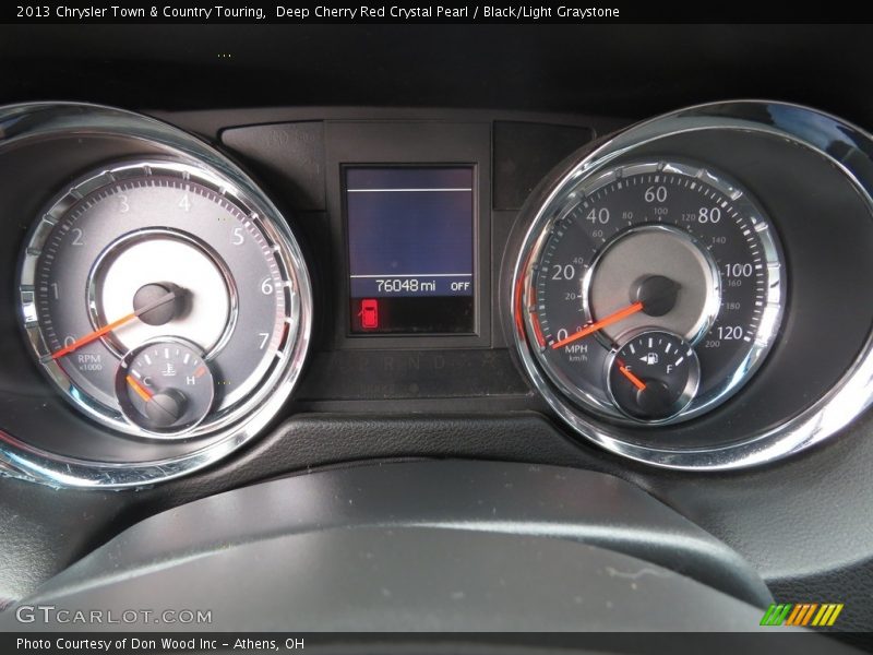 Deep Cherry Red Crystal Pearl / Black/Light Graystone 2013 Chrysler Town & Country Touring