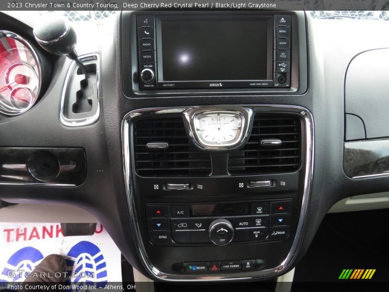 Deep Cherry Red Crystal Pearl / Black/Light Graystone 2013 Chrysler Town & Country Touring