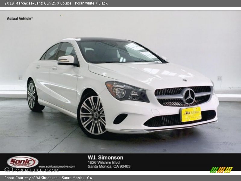 Polar White / Black 2019 Mercedes-Benz CLA 250 Coupe