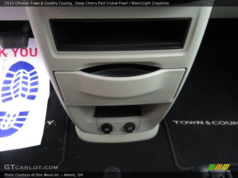 Deep Cherry Red Crystal Pearl / Black/Light Graystone 2013 Chrysler Town & Country Touring