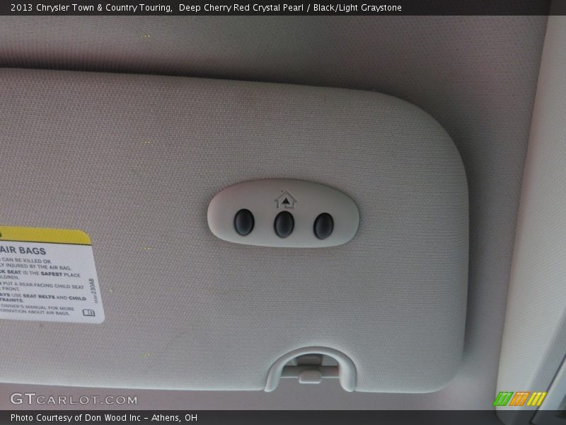 Deep Cherry Red Crystal Pearl / Black/Light Graystone 2013 Chrysler Town & Country Touring