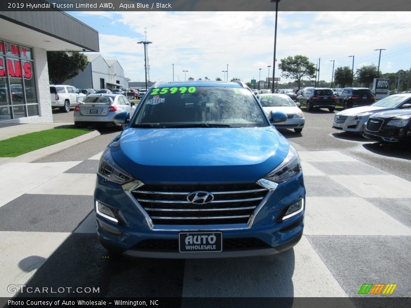 Aqua Blue / Black 2019 Hyundai Tucson Limited AWD