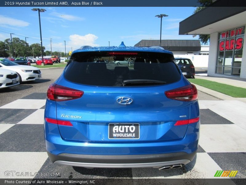 Aqua Blue / Black 2019 Hyundai Tucson Limited AWD