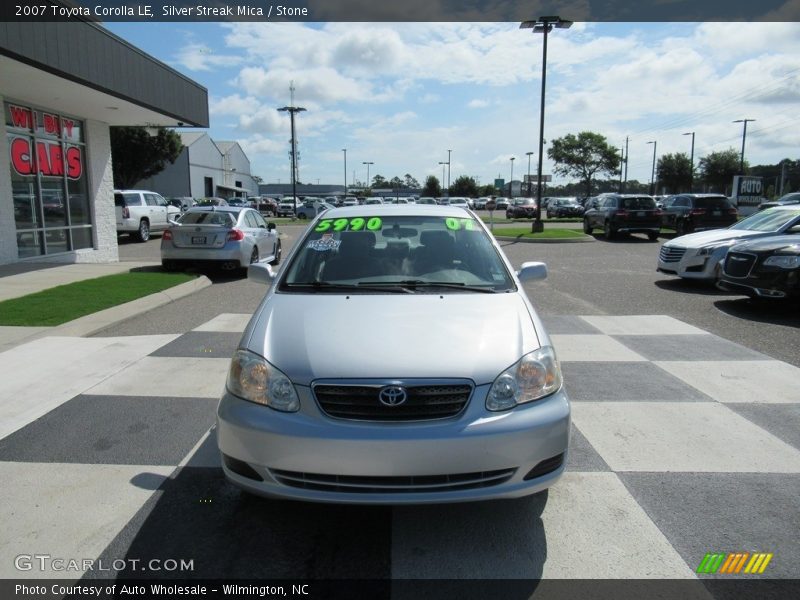 Silver Streak Mica / Stone 2007 Toyota Corolla LE