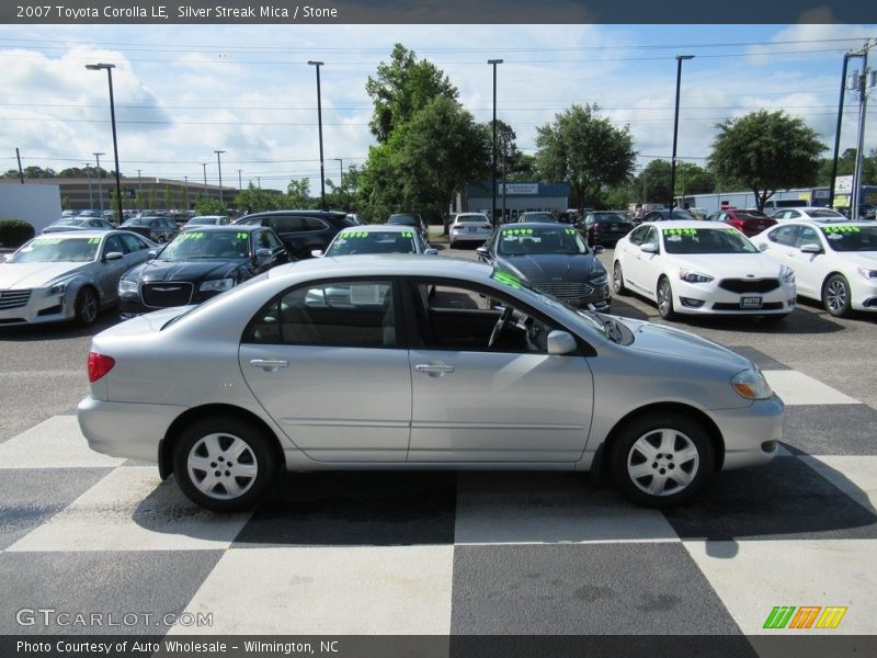 Silver Streak Mica / Stone 2007 Toyota Corolla LE