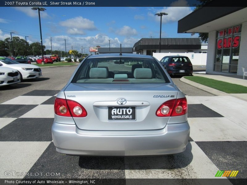Silver Streak Mica / Stone 2007 Toyota Corolla LE