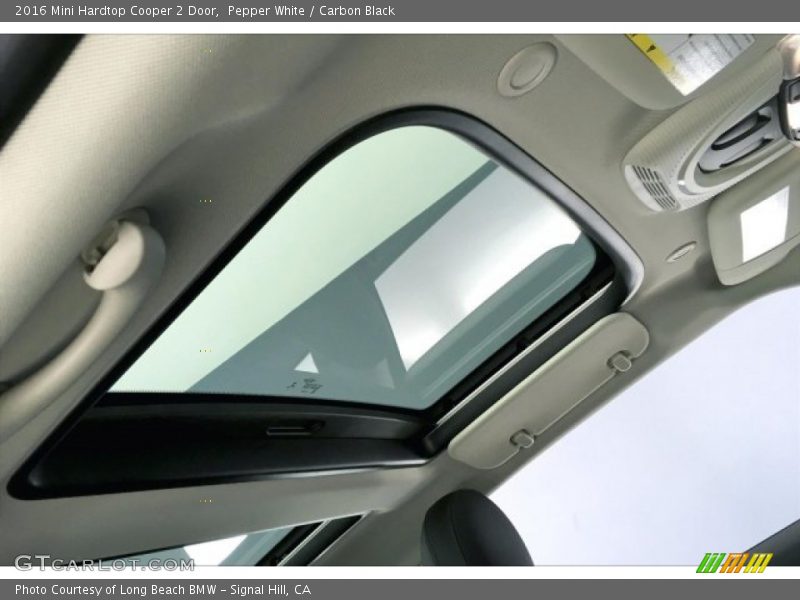 Pepper White / Carbon Black 2016 Mini Hardtop Cooper 2 Door