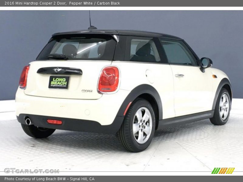 Pepper White / Carbon Black 2016 Mini Hardtop Cooper 2 Door