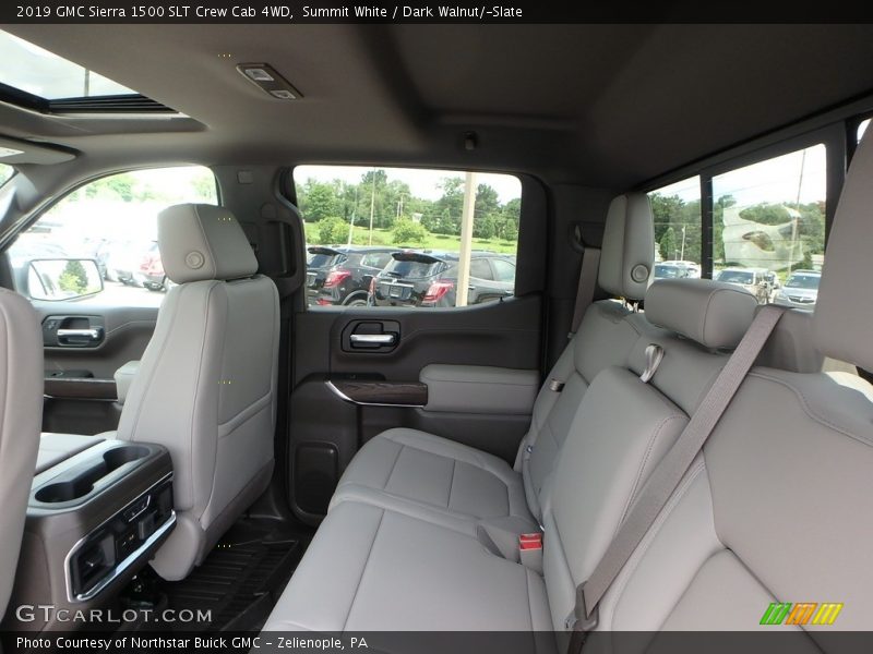 Summit White / Dark Walnut/­Slate 2019 GMC Sierra 1500 SLT Crew Cab 4WD