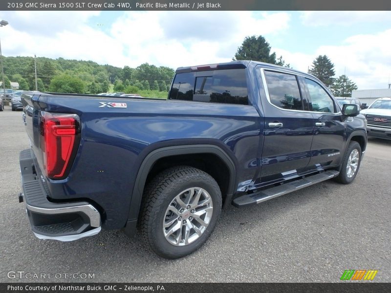 Pacific Blue Metallic / Jet Black 2019 GMC Sierra 1500 SLT Crew Cab 4WD