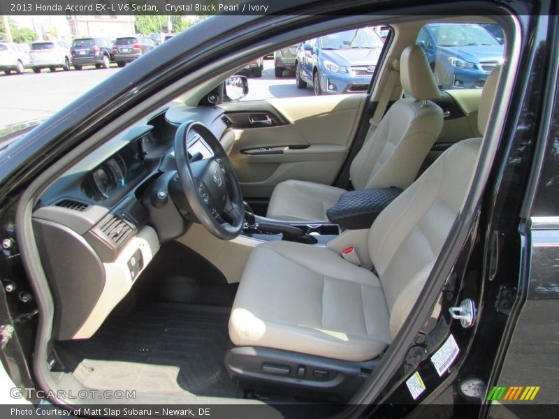 Crystal Black Pearl / Ivory 2013 Honda Accord EX-L V6 Sedan