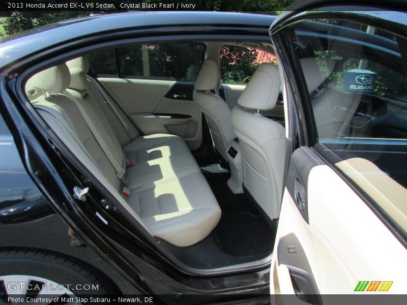 Crystal Black Pearl / Ivory 2013 Honda Accord EX-L V6 Sedan