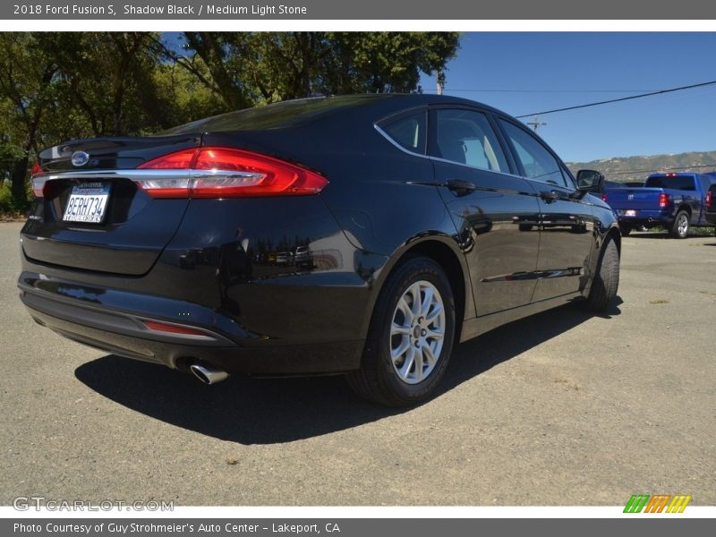 Shadow Black / Medium Light Stone 2018 Ford Fusion S