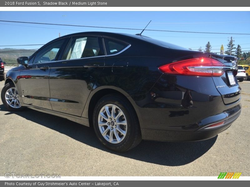Shadow Black / Medium Light Stone 2018 Ford Fusion S