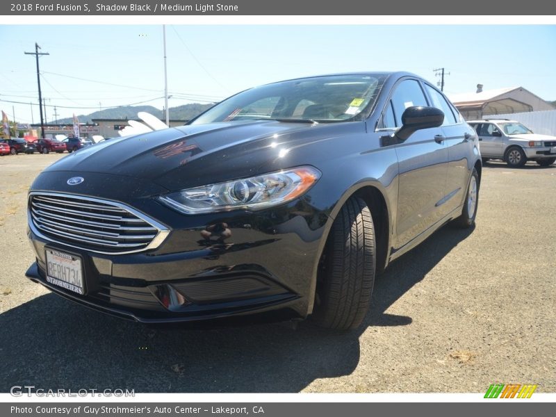 Shadow Black / Medium Light Stone 2018 Ford Fusion S
