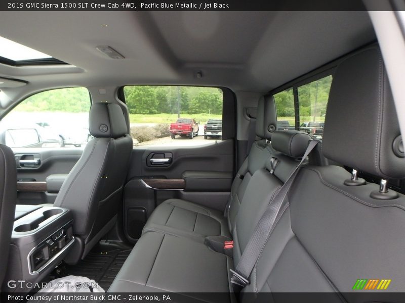 Pacific Blue Metallic / Jet Black 2019 GMC Sierra 1500 SLT Crew Cab 4WD