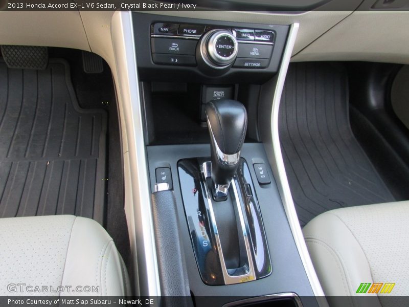 Crystal Black Pearl / Ivory 2013 Honda Accord EX-L V6 Sedan