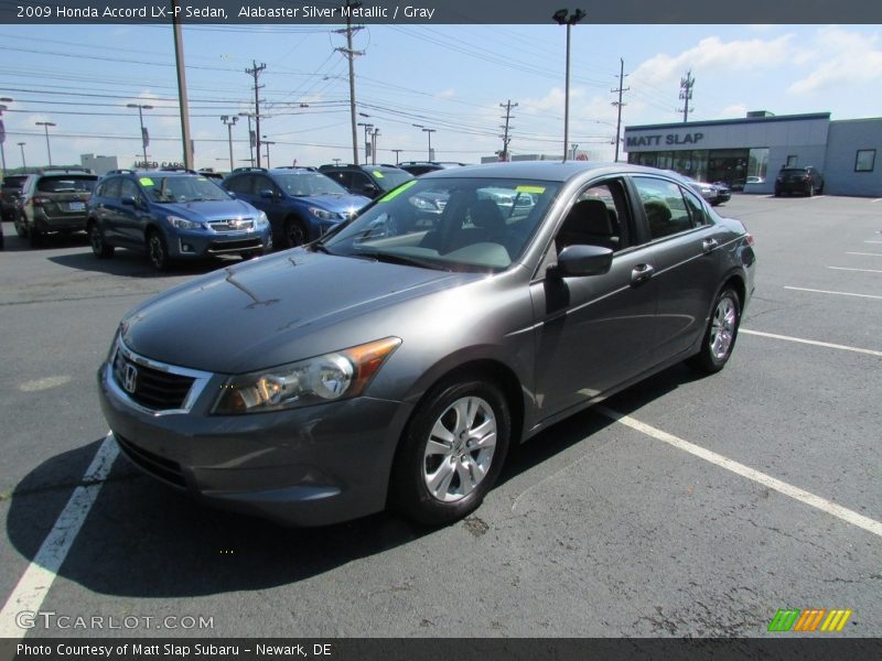 Alabaster Silver Metallic / Gray 2009 Honda Accord LX-P Sedan