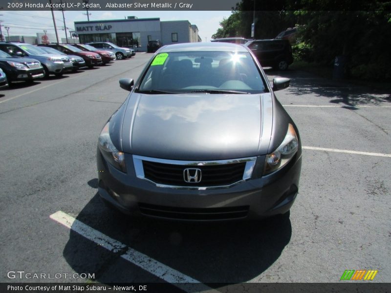 Alabaster Silver Metallic / Gray 2009 Honda Accord LX-P Sedan