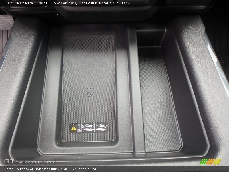 Pacific Blue Metallic / Jet Black 2019 GMC Sierra 1500 SLT Crew Cab 4WD
