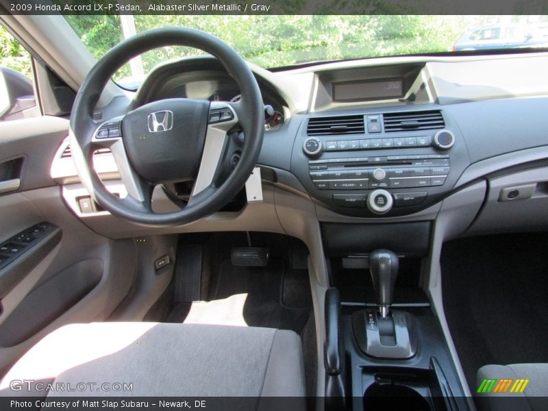 Alabaster Silver Metallic / Gray 2009 Honda Accord LX-P Sedan