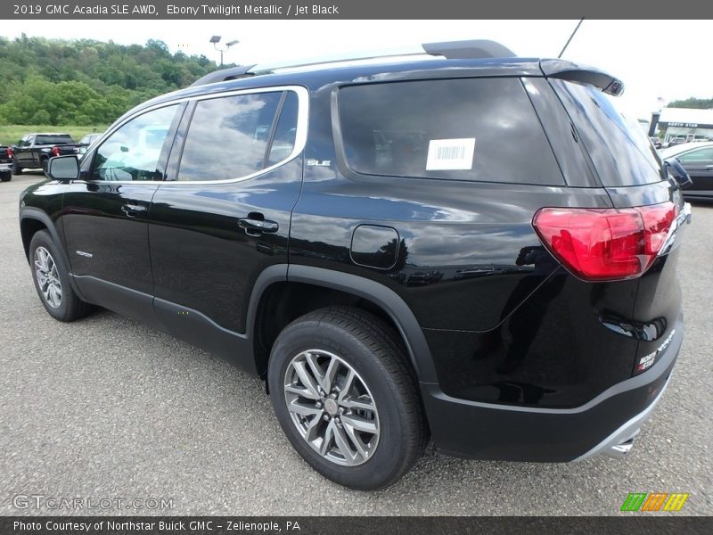 Ebony Twilight Metallic / Jet Black 2019 GMC Acadia SLE AWD