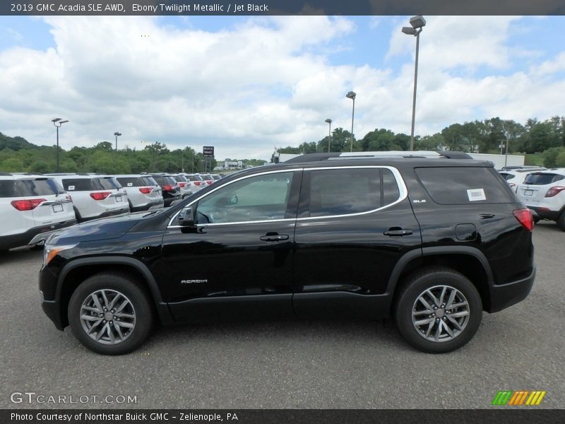 Ebony Twilight Metallic / Jet Black 2019 GMC Acadia SLE AWD