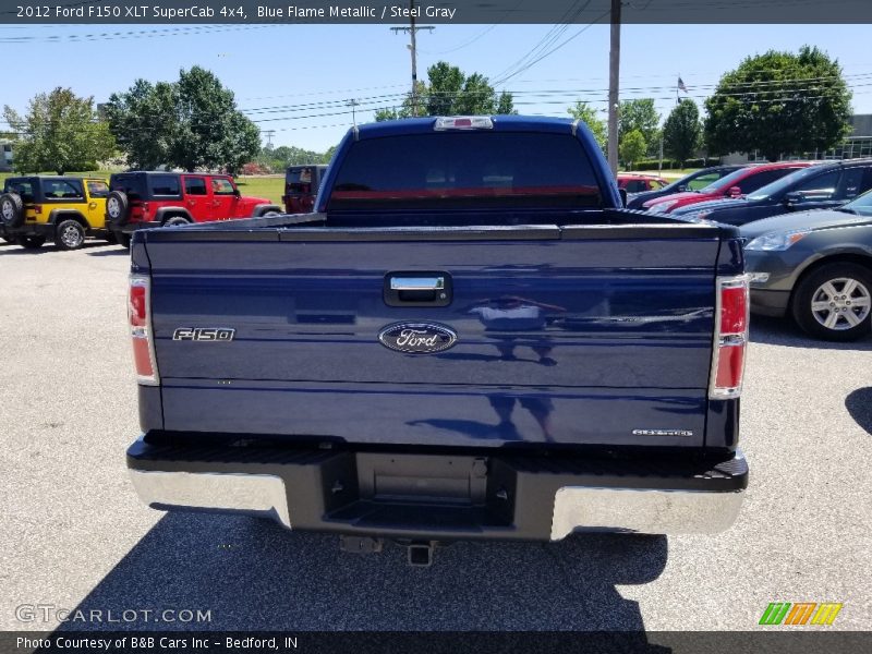 Blue Flame Metallic / Steel Gray 2012 Ford F150 XLT SuperCab 4x4