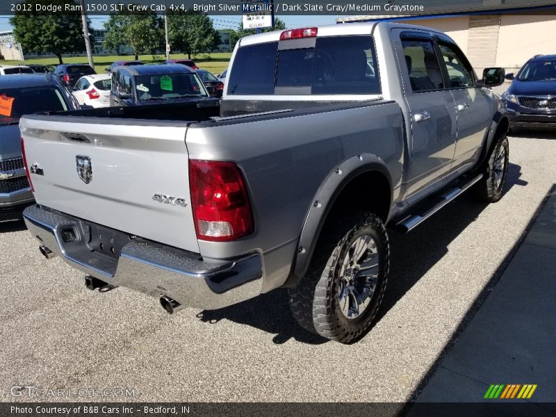 Bright Silver Metallic / Dark Slate Gray/Medium Graystone 2012 Dodge Ram 1500 SLT Crew Cab 4x4