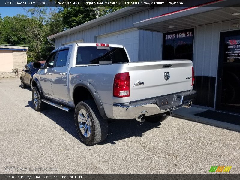 Bright Silver Metallic / Dark Slate Gray/Medium Graystone 2012 Dodge Ram 1500 SLT Crew Cab 4x4