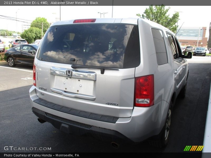 Alabaster Silver Metallic / Black 2013 Honda Pilot EX-L 4WD