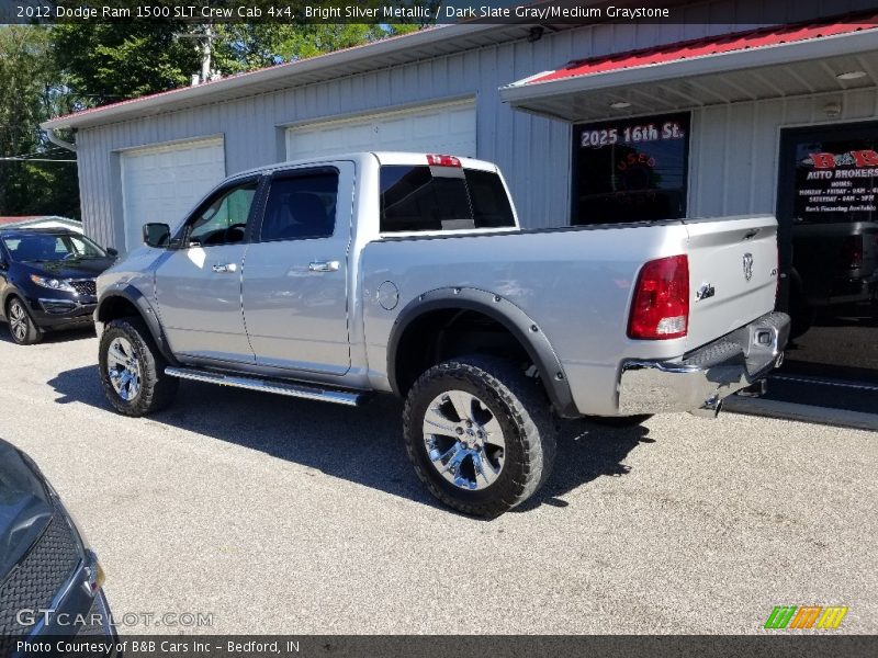 Bright Silver Metallic / Dark Slate Gray/Medium Graystone 2012 Dodge Ram 1500 SLT Crew Cab 4x4