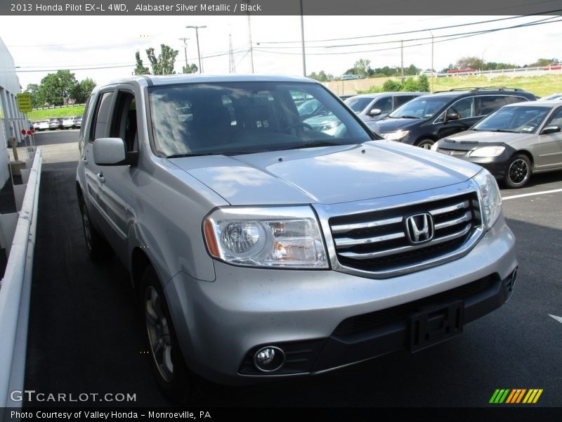 Alabaster Silver Metallic / Black 2013 Honda Pilot EX-L 4WD