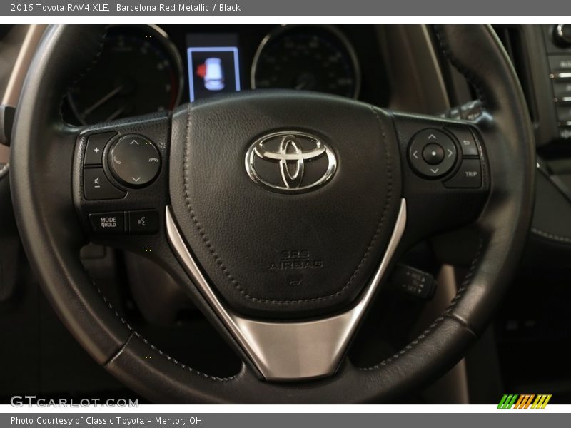 Barcelona Red Metallic / Black 2016 Toyota RAV4 XLE