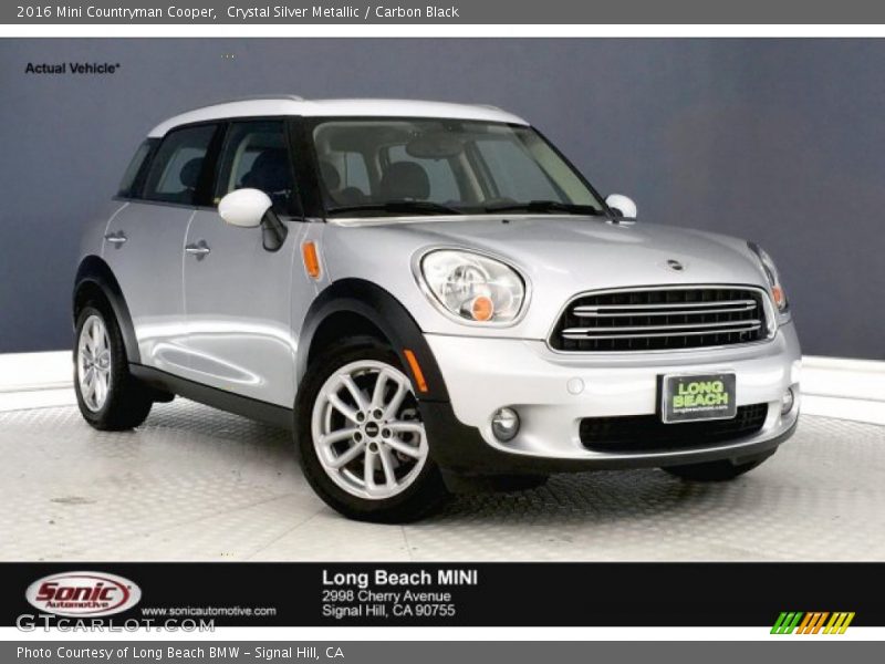 Crystal Silver Metallic / Carbon Black 2016 Mini Countryman Cooper