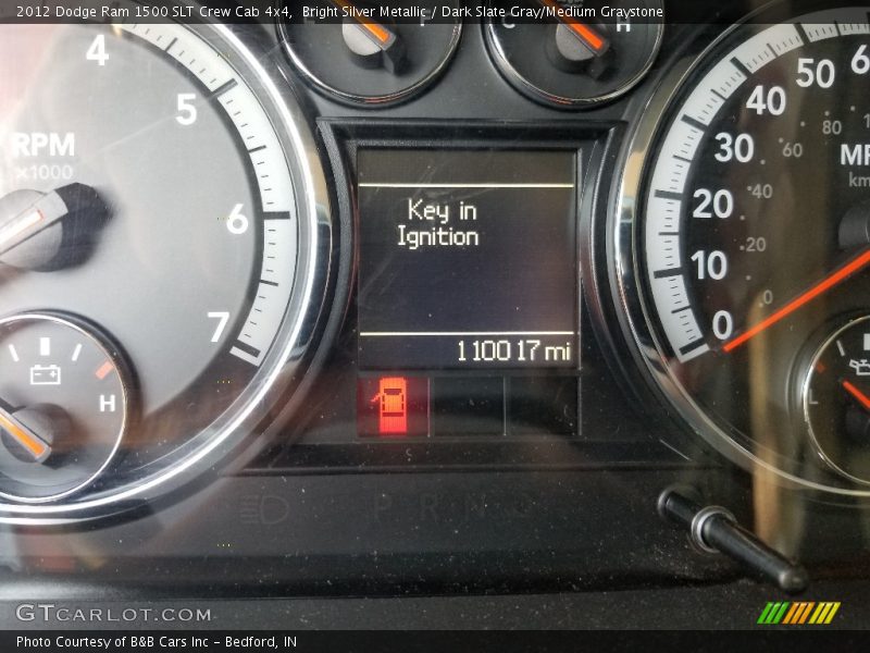 Bright Silver Metallic / Dark Slate Gray/Medium Graystone 2012 Dodge Ram 1500 SLT Crew Cab 4x4