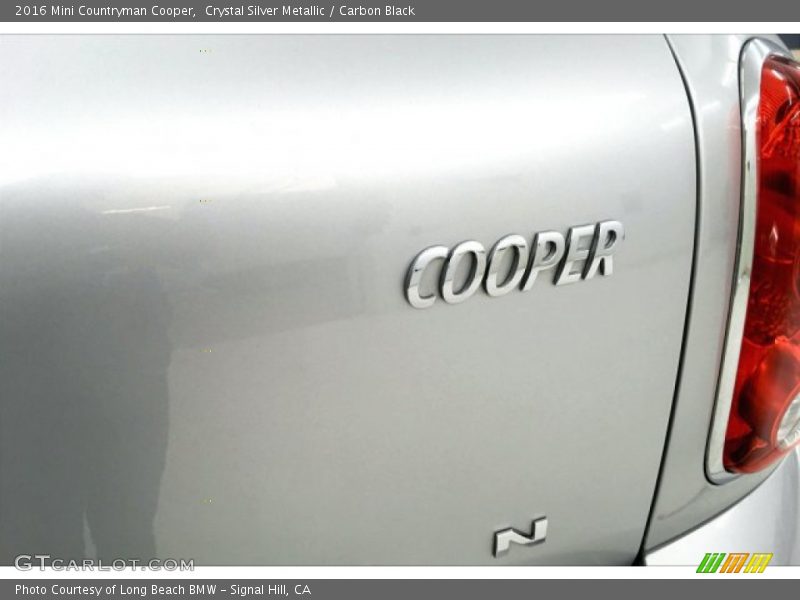 Crystal Silver Metallic / Carbon Black 2016 Mini Countryman Cooper