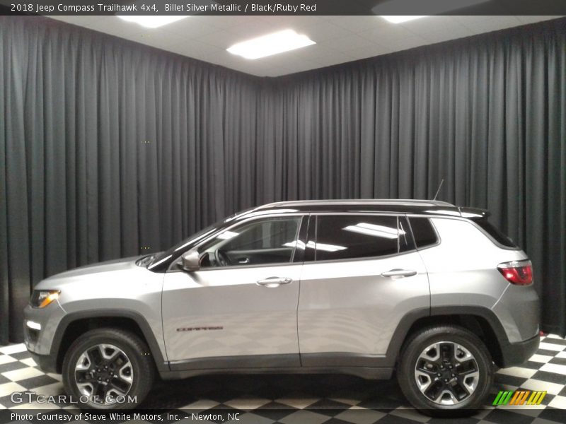 Billet Silver Metallic / Black/Ruby Red 2018 Jeep Compass Trailhawk 4x4