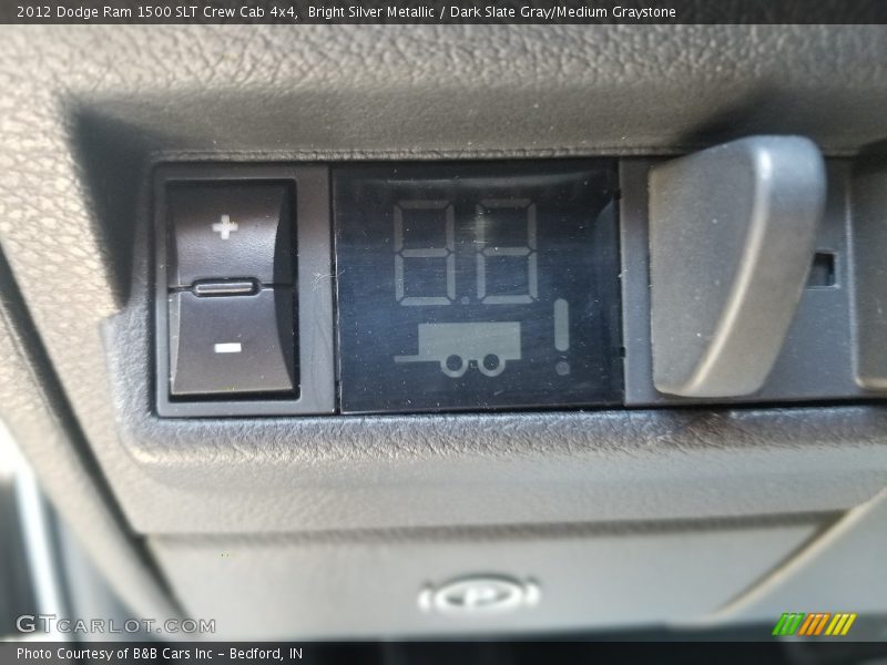 Bright Silver Metallic / Dark Slate Gray/Medium Graystone 2012 Dodge Ram 1500 SLT Crew Cab 4x4