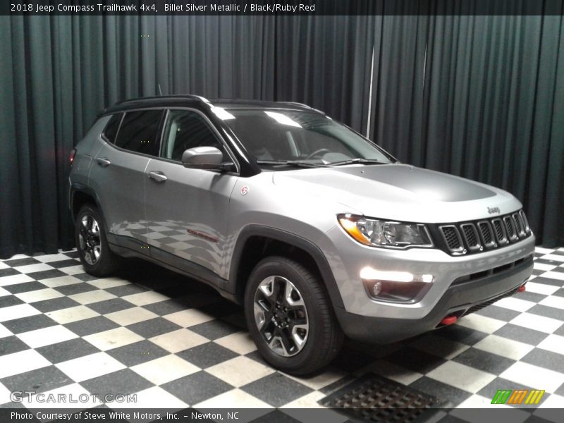 Billet Silver Metallic / Black/Ruby Red 2018 Jeep Compass Trailhawk 4x4