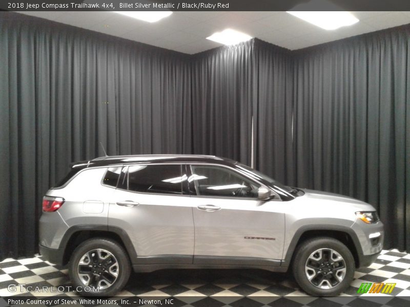 Billet Silver Metallic / Black/Ruby Red 2018 Jeep Compass Trailhawk 4x4