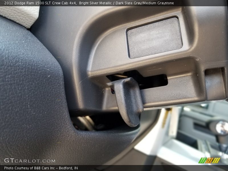 Bright Silver Metallic / Dark Slate Gray/Medium Graystone 2012 Dodge Ram 1500 SLT Crew Cab 4x4