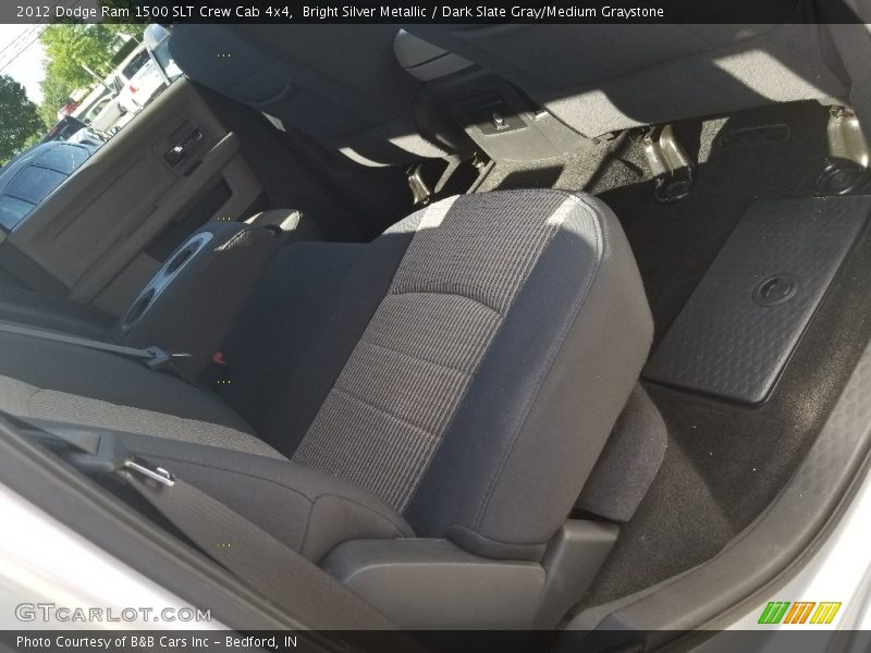 Bright Silver Metallic / Dark Slate Gray/Medium Graystone 2012 Dodge Ram 1500 SLT Crew Cab 4x4