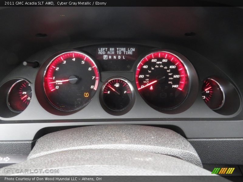 Cyber Gray Metallic / Ebony 2011 GMC Acadia SLT AWD
