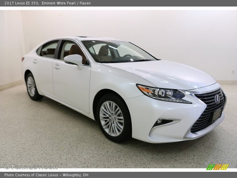 Eminent White Pearl / Flaxen 2017 Lexus ES 350